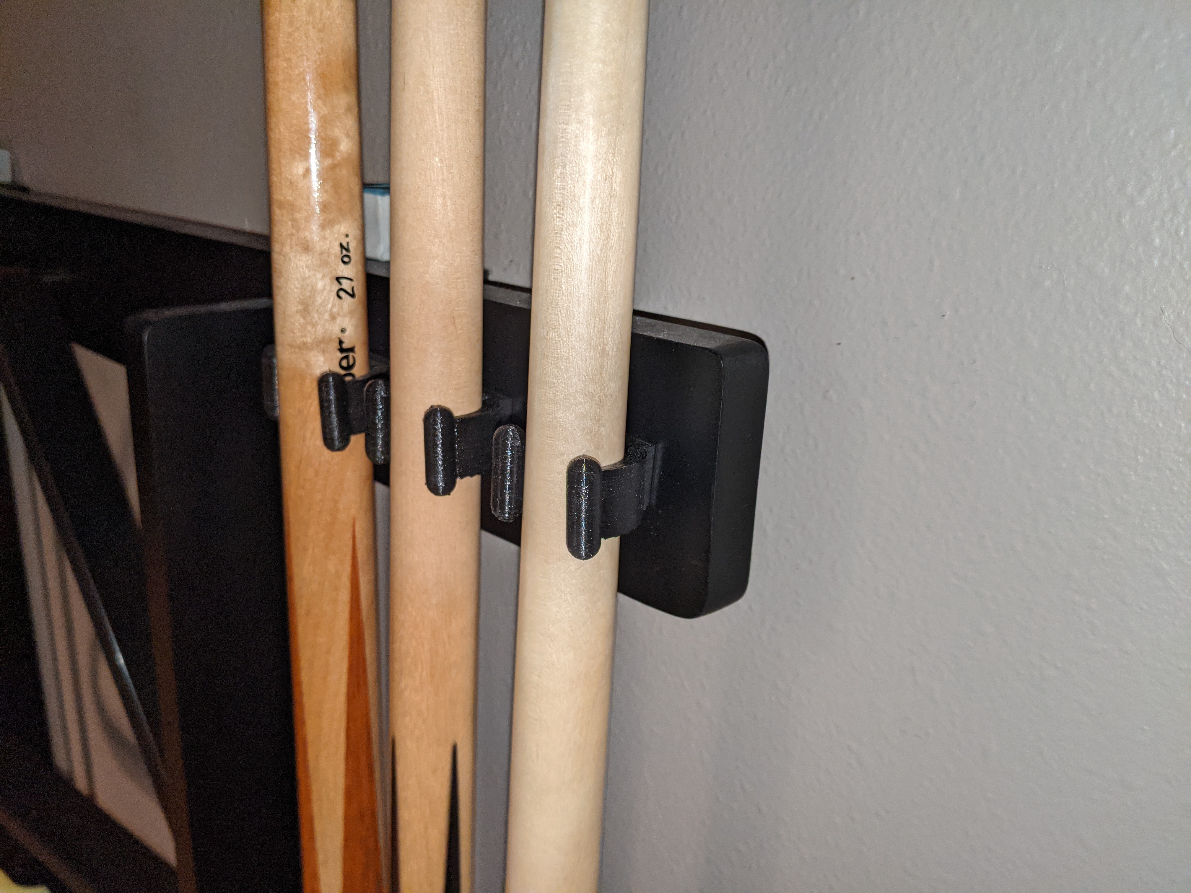 Unbreakable Cue Clips for Pool/snooker/billiards Cue Holder - set of 6