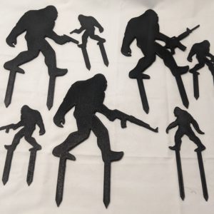 Sasquatch/Bigfoot Silhouette Plant Stake