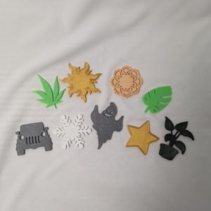 Hooks With Interchangeable Magnetic Faceplates (Pack of 5)