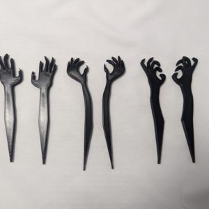 Zombie Hands Stake Decoration 3 Pairs (6 Total Hands)