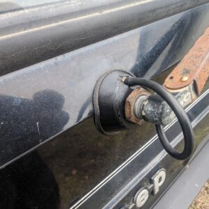 Rear Wiper Arm Trim/Sprayer Passthrough with BRASS FITTINGS for 1984-1996 Jeep Cherokee (XJ)