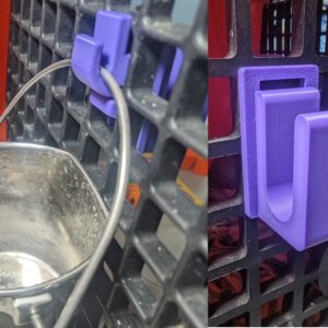 Door Mounted Leash/Collar Hook With Water Pail Hook for RuffLand Kennels