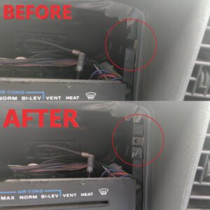 Radio Screw Hole Repair Kit for 1984-1996 Jeep Cherokee (XJ) & Comanche (MJ)