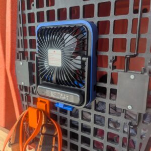 Fan Mount for Mikikin Fans on RuffLand Kennel Doors